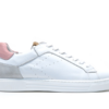 AQA A7665 Witte sneaker met roze en taupe accent