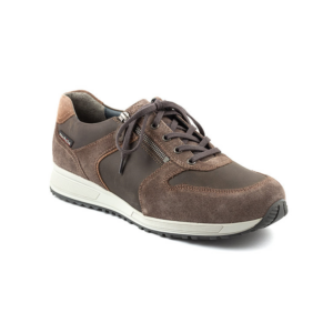 Herve dark grey velours taupe sneaker Mephisto