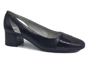 Jana 22304 24 Pump zwart lak accent
