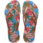 Slipper tropical ballet rose pink tijger panter