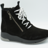 1451 Joyce zwart suede veter laarsje H Verhuls Dames