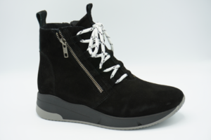 1451 Joyce zwart suede veter laarsje H Verhuls Dames