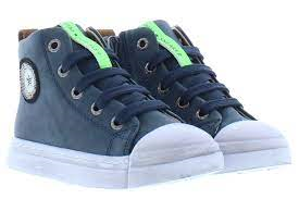 W025A Blauwe enkelhoge schoen
