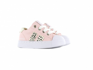 Roze sneaker dots striping