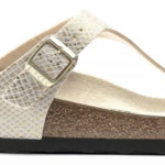 1018481 Gizeh PlatinaShiny python eggshel regular slipper