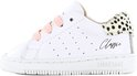 Witte sneaker animal dot hiel Shoesme