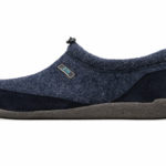 Bern 4 Blauw vilt pantoffel Q fit