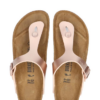 1012525 Gizeh electric metallic copper teenslipper normaal Birkenstock