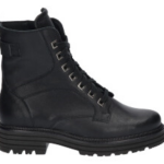 9758 Bikerboot zwart leer H