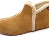 3310 Granada Cognac suede gevoerde pantoffel Q fit