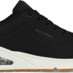 52458/blk Uno Black stand on air witte zool Skechers 524582