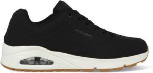 52458/blk Uno Black stand on air witte zool Skechers 524582