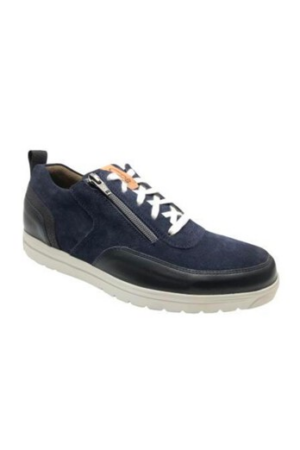 2085 Blauwe sneaker met witte veter H Gijs