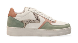 1524 Momo Wit groen/ roze pixel sneaker Maruti