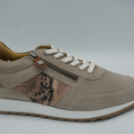 342.016 Beige sneaker H print Helioform