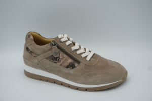 281.001 Beige python print beige H sneaker Helioform