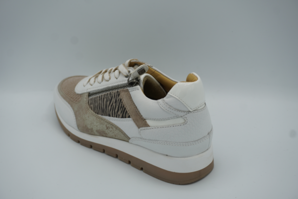 281.001 Wit metallic print H sneaker helioform