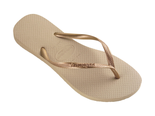 4000030 Slim sand grey light golden Havaianas