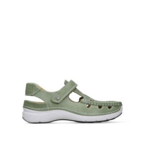 0720435 Rolling sun Oxford leather Green Wolky