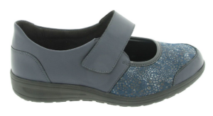 29503 Hedda Blauw bandschoen Solidu