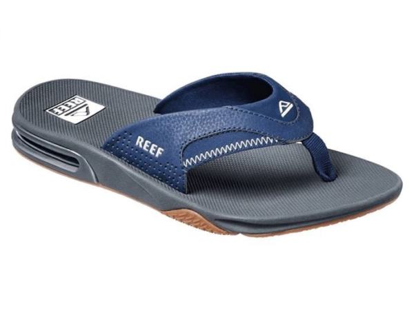 Reef Fanning navy shadow slipper