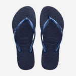 Slim blauw teenslipper blauw dun bandje