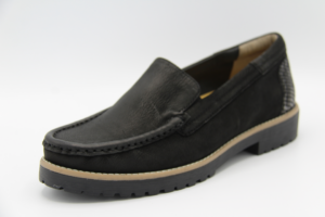 308.004 Moccassin zwart H profielzool Helioform