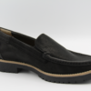 308.004 Moccassin zwart H profielzool Helioform