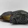 309.003 Zwarte moccassin met antiek zilver H