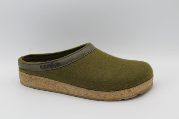 713001 Torben olijf groene pantoffel Haflinger