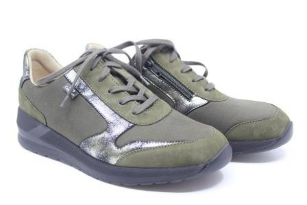 05067 Mori Groen stretch veterschoen Finn