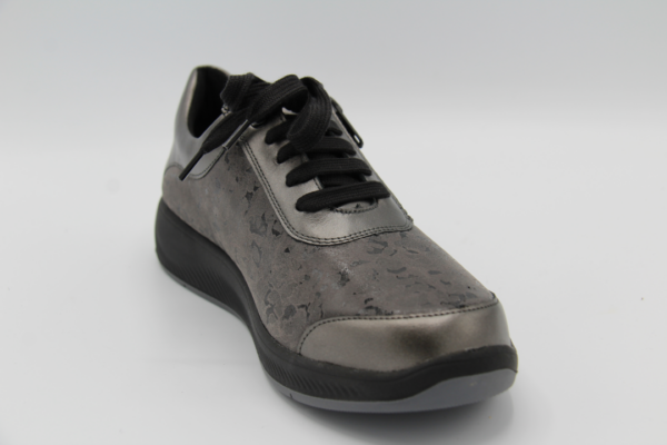 65503 Grijze veterschoen k stretch Solidus