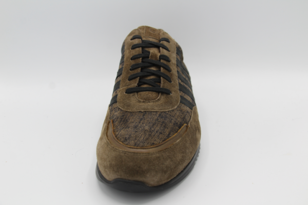 21002100 H Cas sneaker Khaki zwarte strepen Gijs