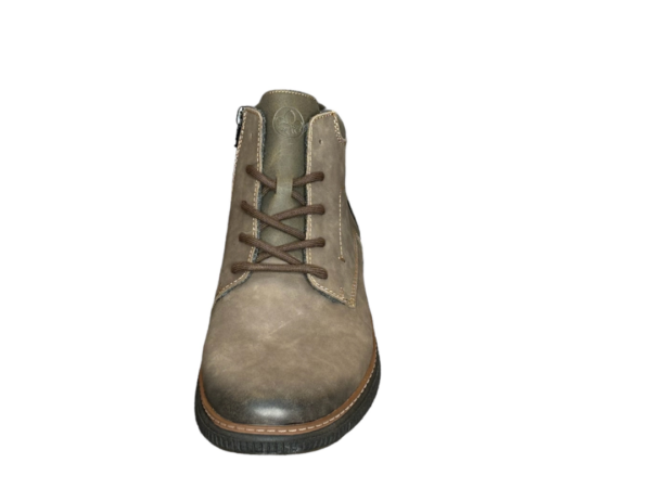 B3308 stoere enkelhoge veterschoen bruin Rieker