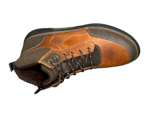 B3341 Enkelhoge cognac veterschoen Rieker