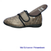 Geneve 2 taupe print pantoffel Q fit