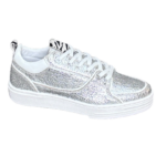 Anna metallic zilveren sneaker