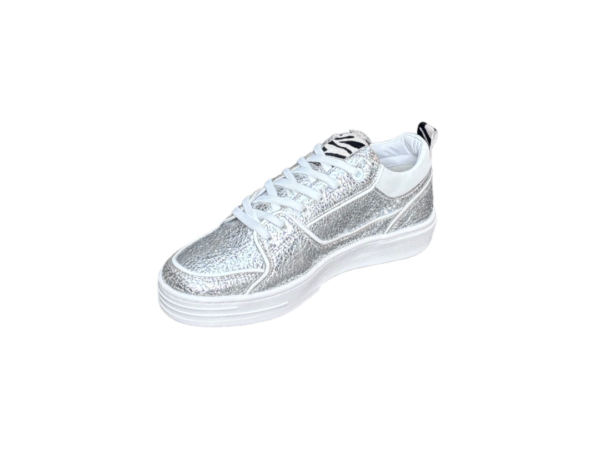 Anna metallic zilveren sneaker