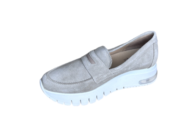 AQA Loafer velvet clay beige