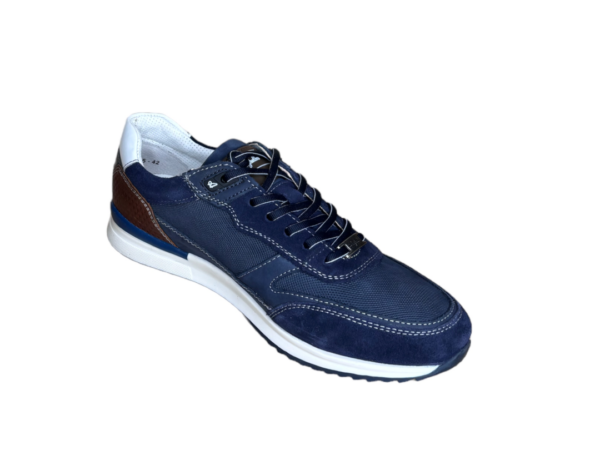 Australian Filmon mid blue cognac blauw sneaker