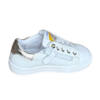 Develap 42740 witte sneaker gouden accenten