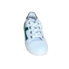Develap Witte sneaker groene en blauwe accenteb Kinderen