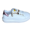 Develap witte sneaker roze accent