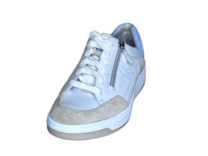 Durea Sneaker wit taupe blauw K