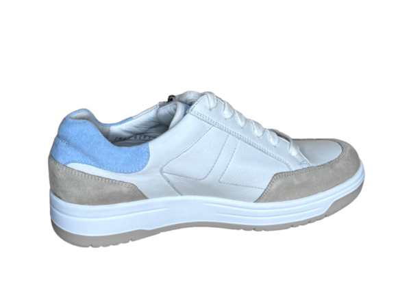 Durea Sneaker wit taupe blauw K