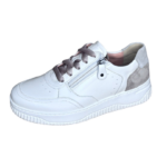Hartjes Witte sneaker Boogie taupe H