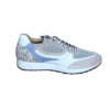 Helioform Sneaker blauw, wit, taupe zebra K