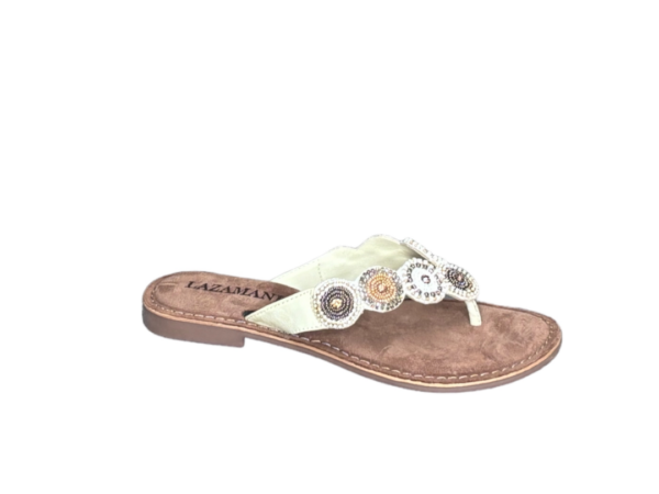 Lazamani Off white slipper kraaltjes