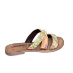 Lazamani Slipper bandjes, koraal, lila