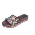 Lazamani Taupe jute platform slipper